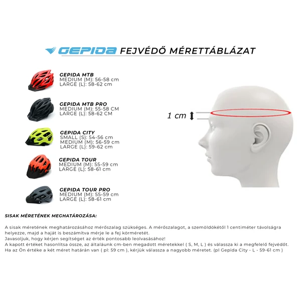 GEPIDA MTB KERÉKPÁROS BUKÓSISAK